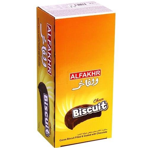 Luxury cocoa biscuits covered in chocolate