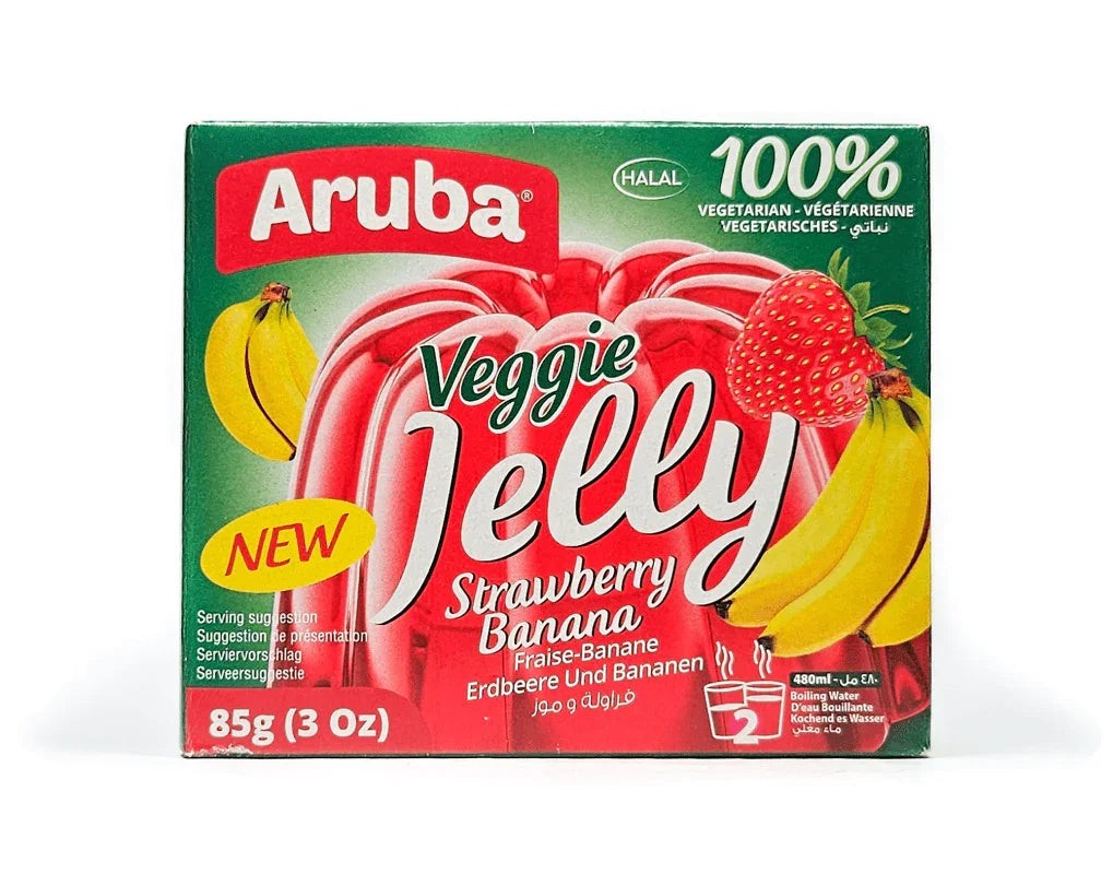 Banana and Strawberry Flavored Vegan Jelly — Image 1 of 1