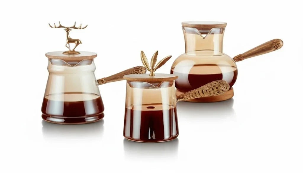 Hitzebeständiges Glas-Kaffeekanne/Kanne-Set — Bild 2 von 2