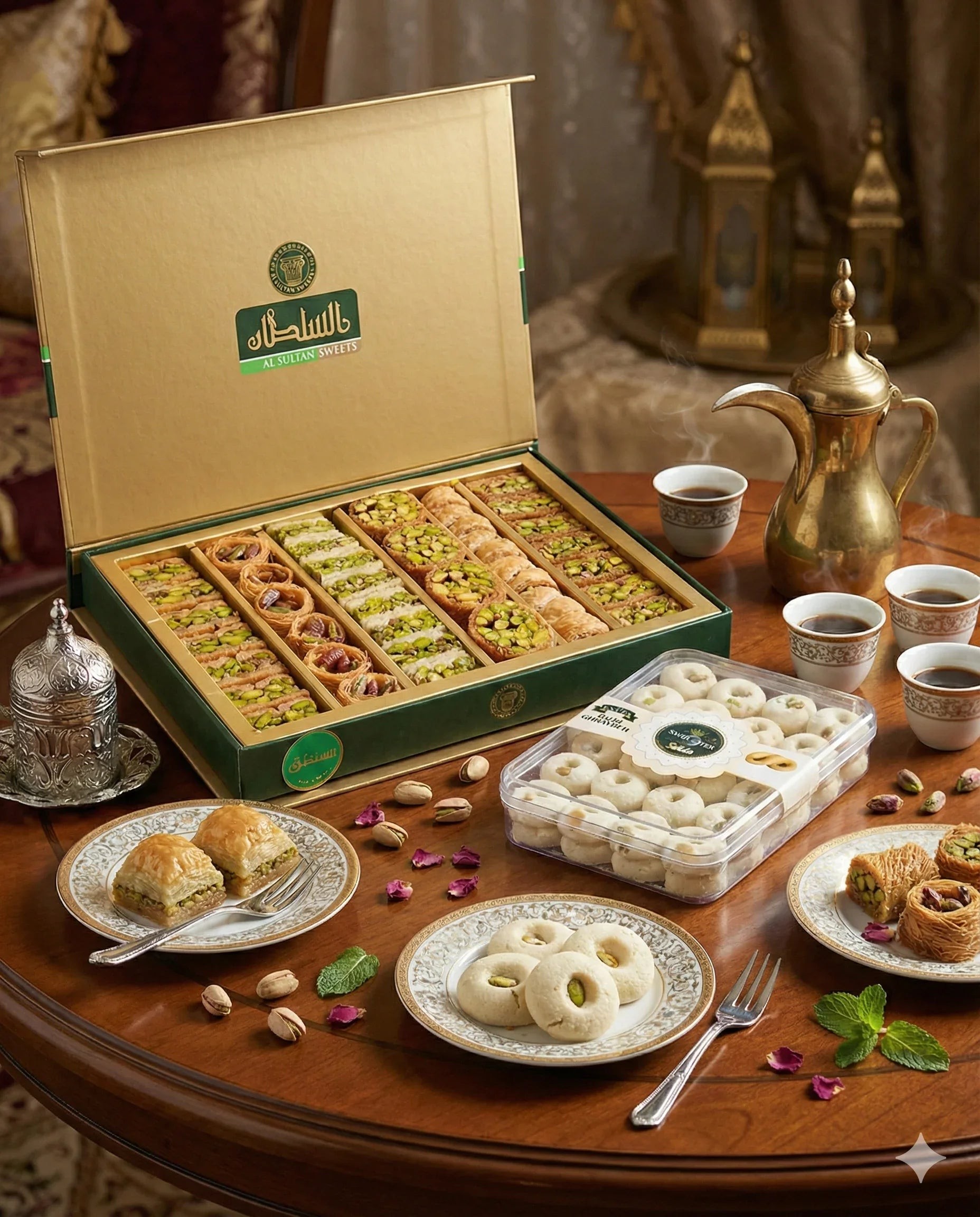 Luxury Arabic sweets + Ghriba with pistachios as a free gift — Image 2 of 2
