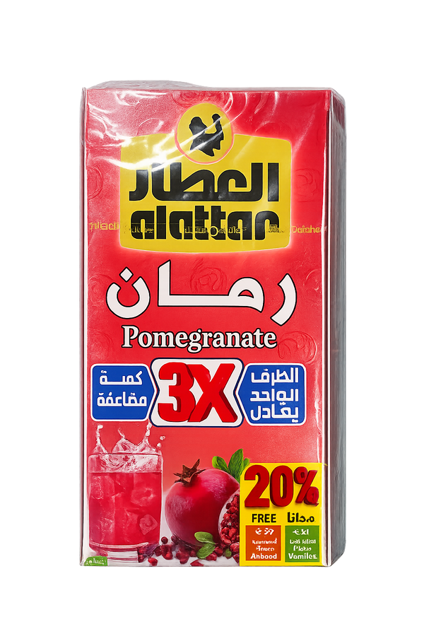 شراب الرمان العطار تركيزإنتاجي ثلاثي 3× عبوة ملائمة