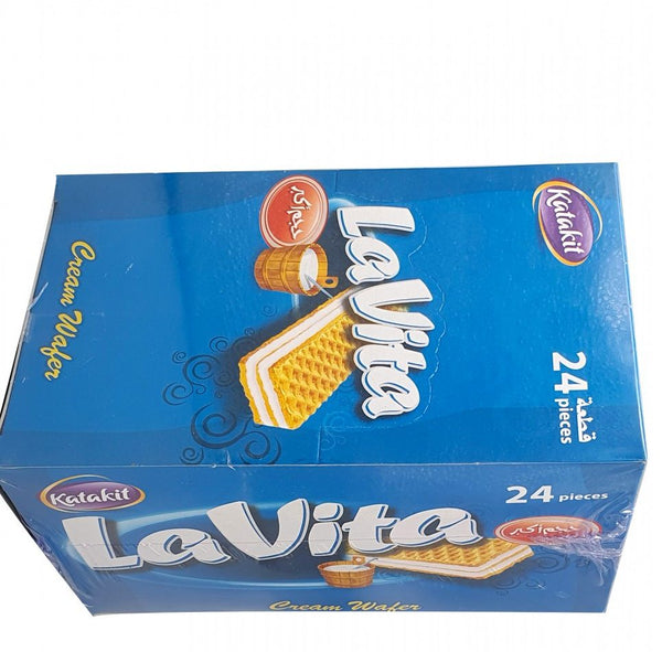 Lavita wafer filled with milk cream 