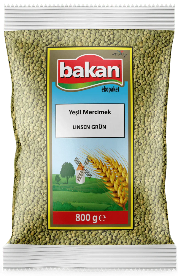 عدس أخضر حبة كاملة