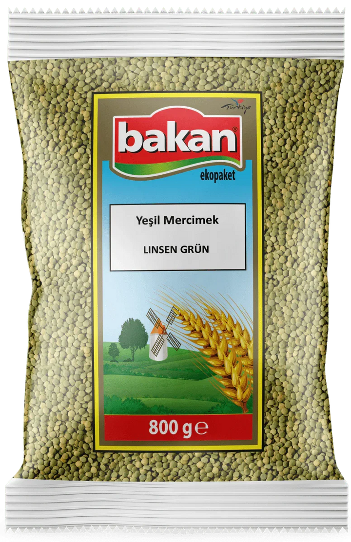 عدس أخضر حبة كاملة