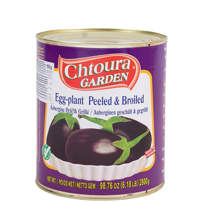 باذنجان مقشر ومشوي