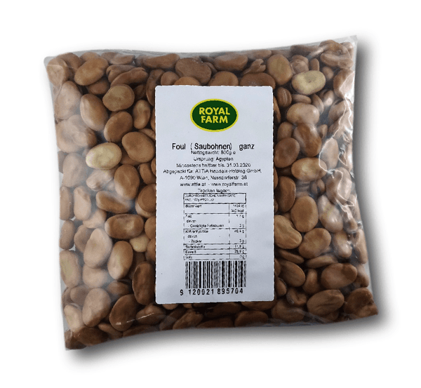 فول جاف رويال فارم مجروش حبة كاملة