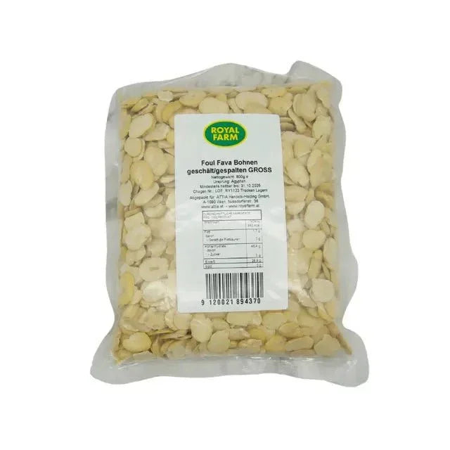 فول جاف رويال فارم مجروش مقسم