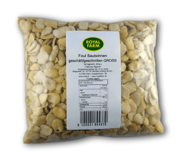 فول جاف رويال فارم مجروش مقطع