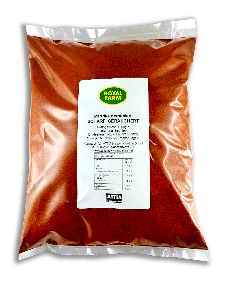 Geräucherter Paprika, scharf