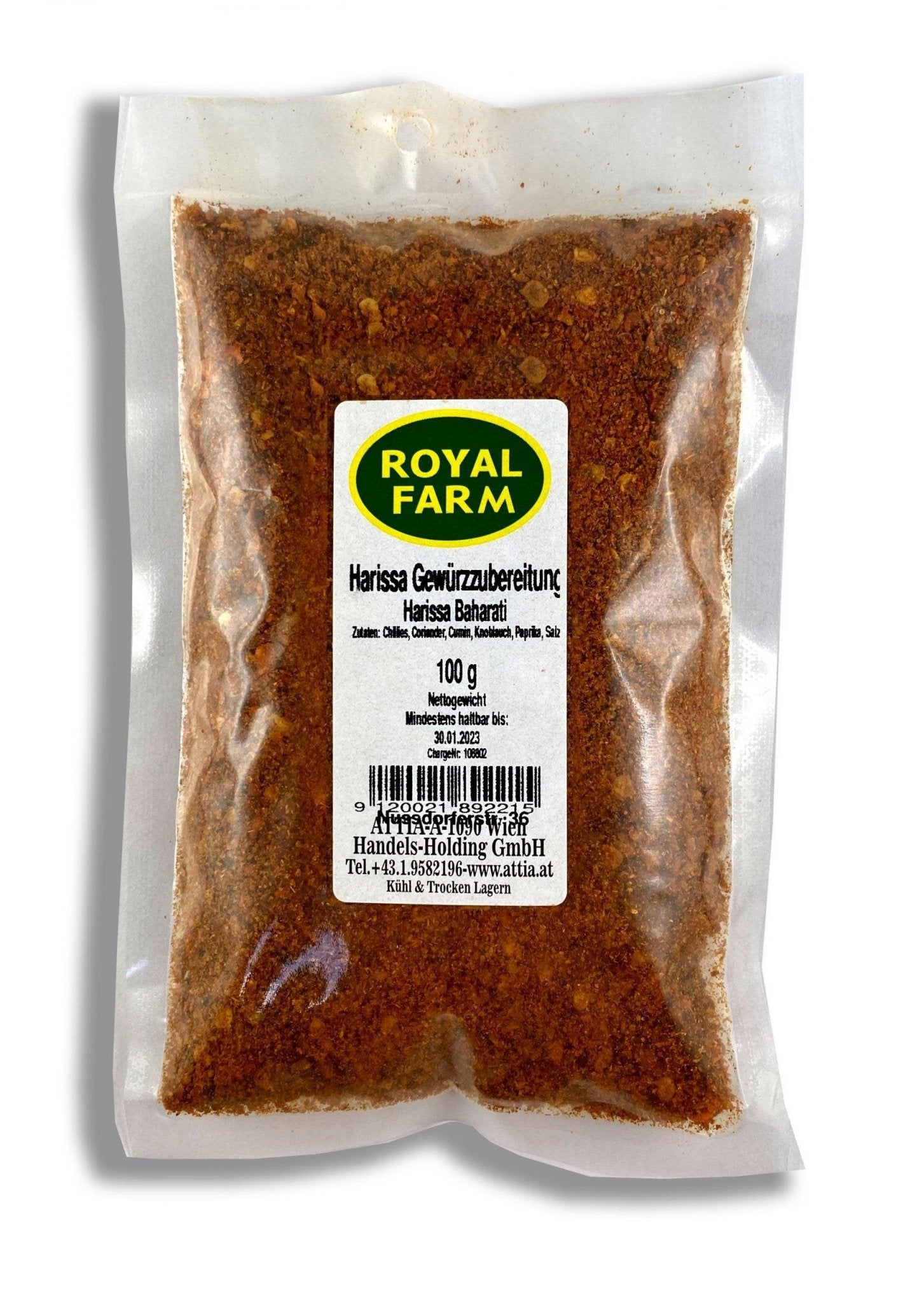 Harissa Gewürzzubereitung