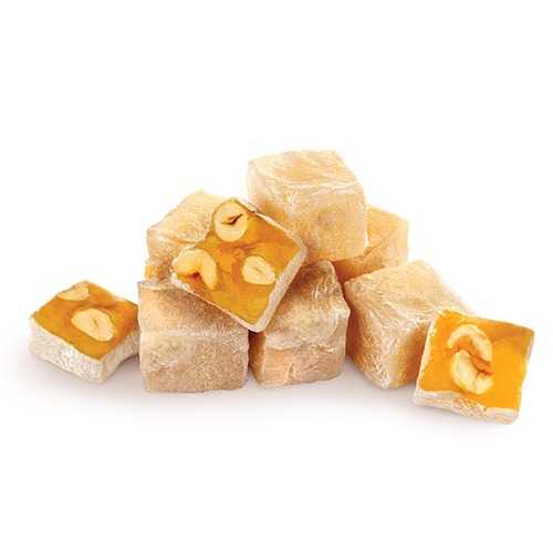 Turkish delight with hazelnuts