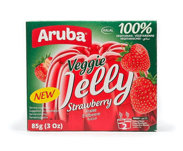 جيلي نباتي بنكهة الفراولة