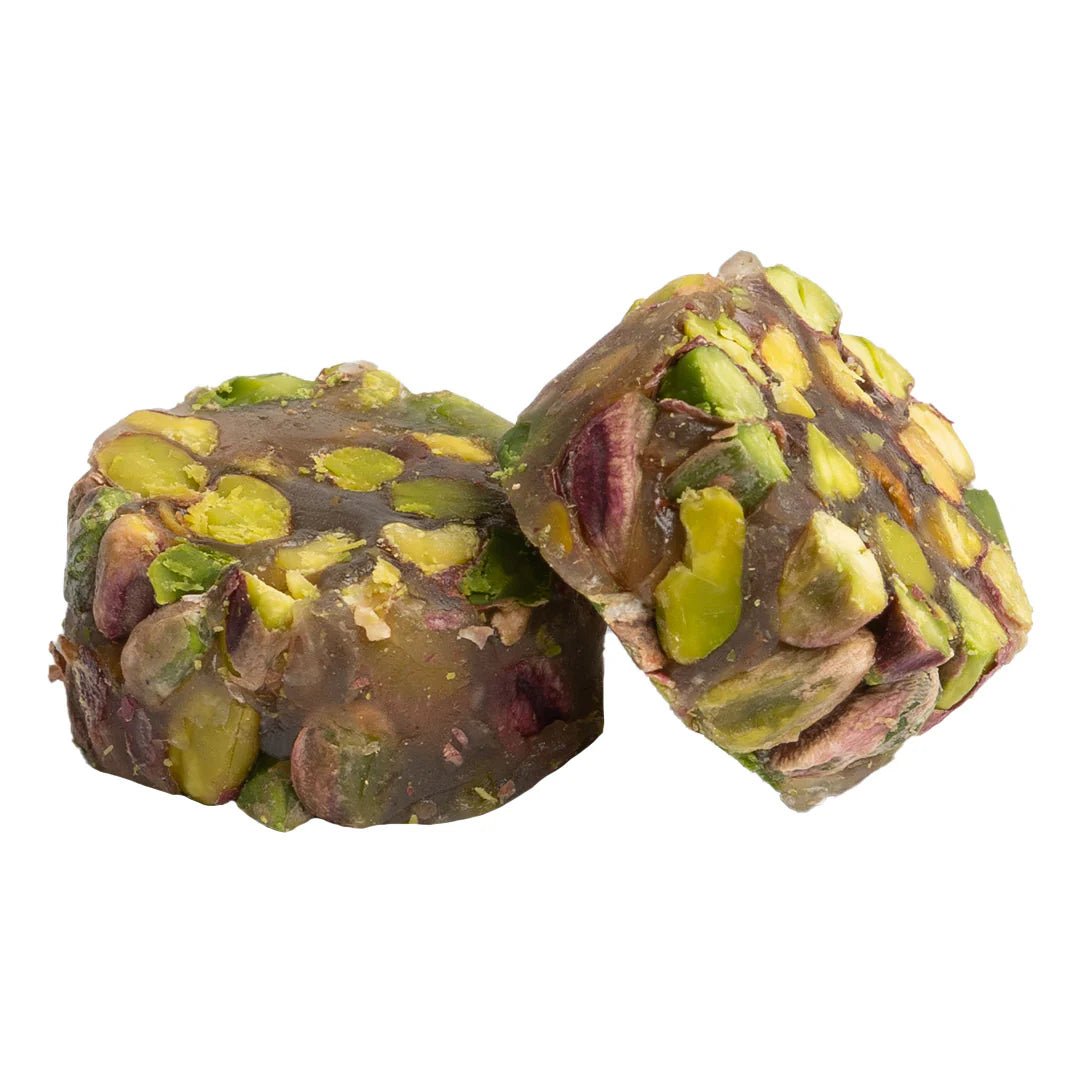 Luxuriöse Nougat mit Pistazien