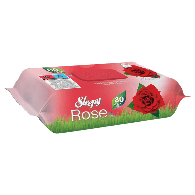 مناديل مبللة للأطفال برائحة الورد