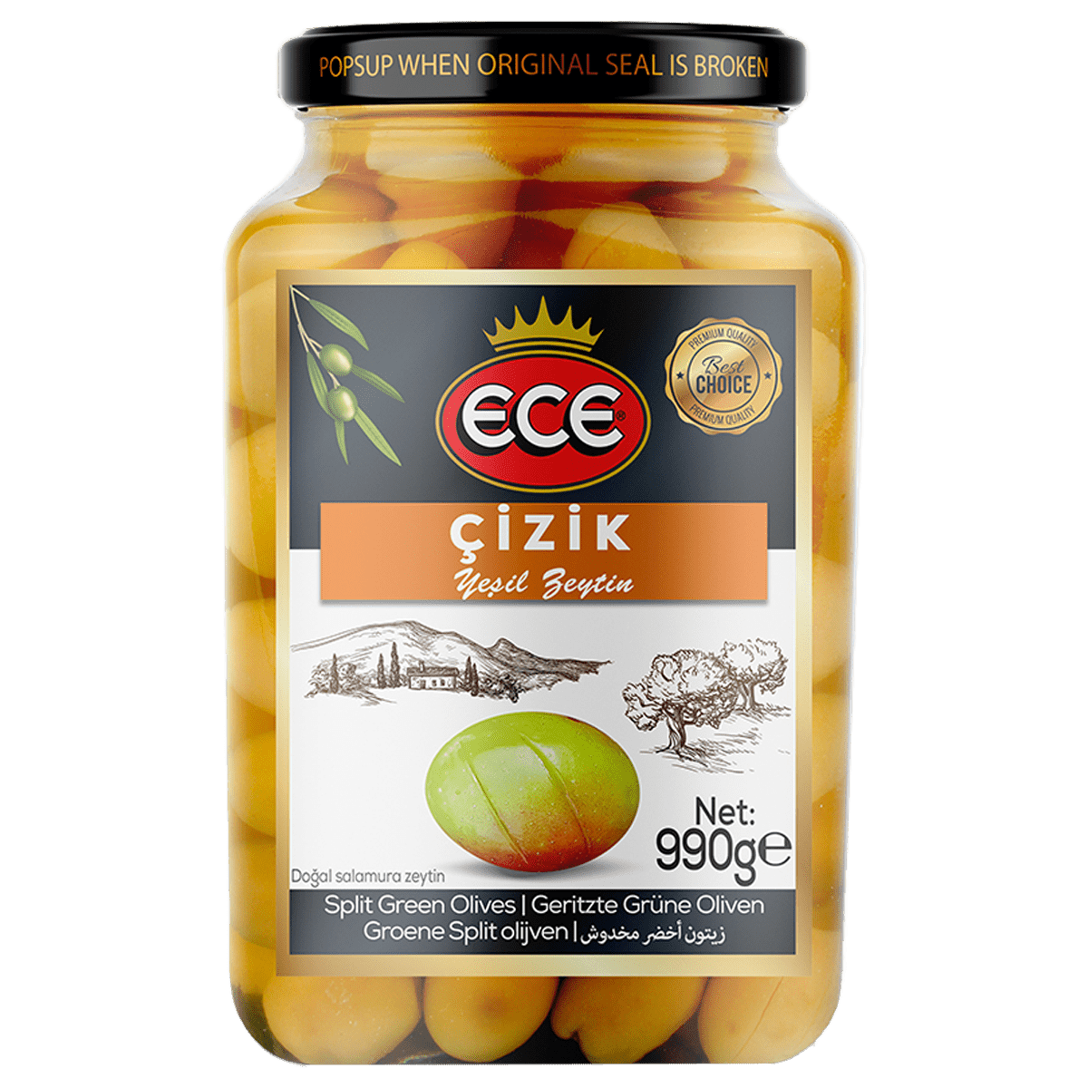 Oliven Grün Geritzt