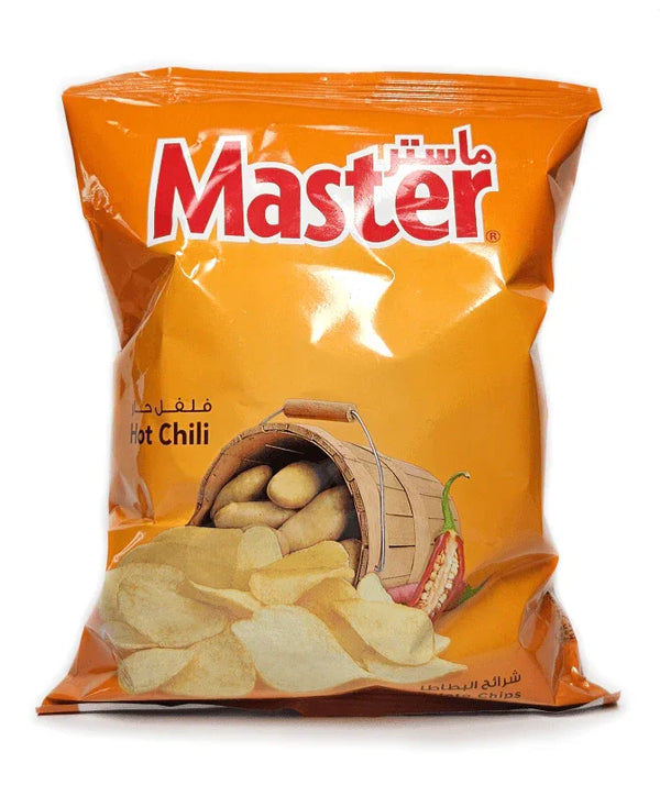 رقائق شيبس بالفلفل الحار.