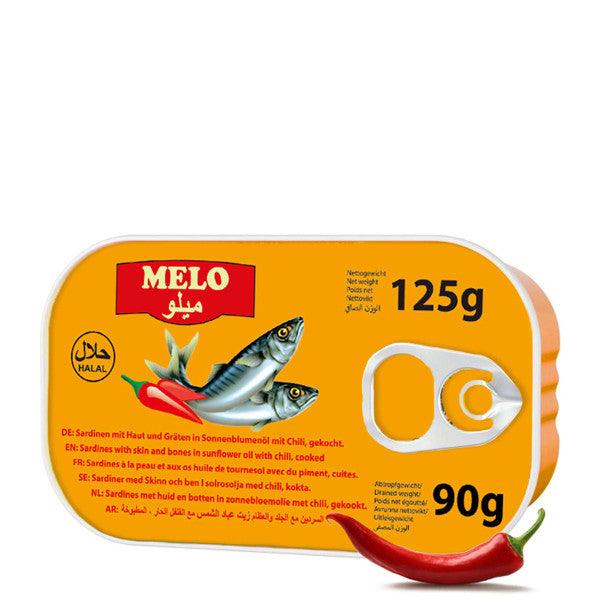 Scharfe Sardinen in Sonnenblumenöl