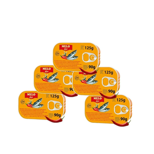 سردين حار في زيت دوار الشمس عرض